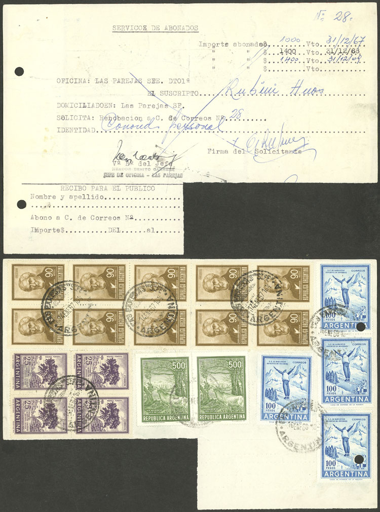 Lot 1181 - Argentina postal history - Guillermo Jalil - Philatino Auction # 2605 ARGENTINA: Very good selection of interesting lots with very low prices! Lot 1181 - Argentina postal history - Guillermo Jalil - Philatino Auction # 2605 ARGENTINA: Very good selection of interesting lots with very low prices!