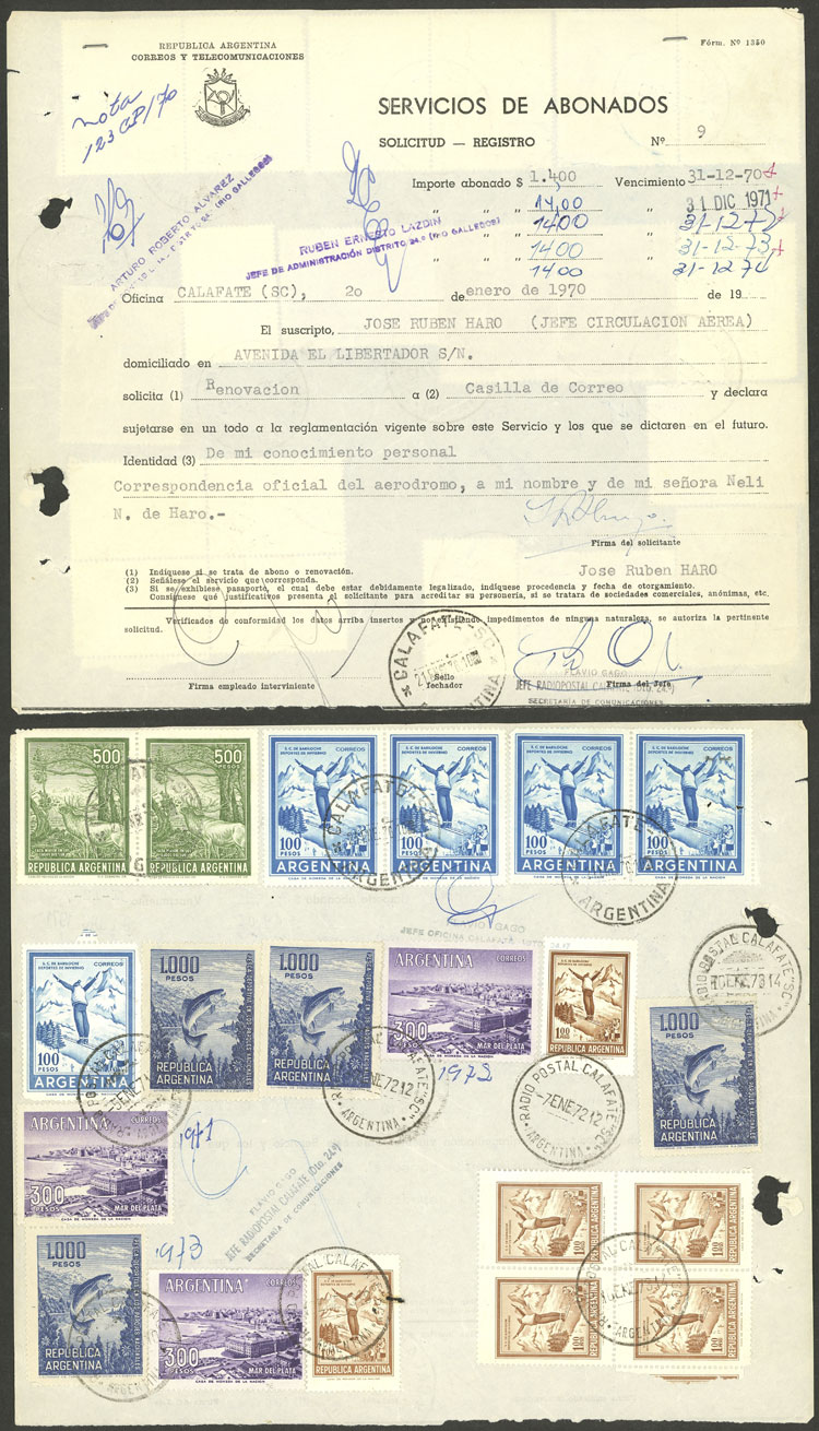 Lot 1183 - Argentina postal history - Guillermo Jalil - Philatino Auction # 2605 ARGENTINA: Very good selection of interesting lots with very low prices! Lot 1183 - Argentina postal history - Guillermo Jalil - Philatino Auction # 2605 ARGENTINA: Very good selection of interesting lots with very low prices!