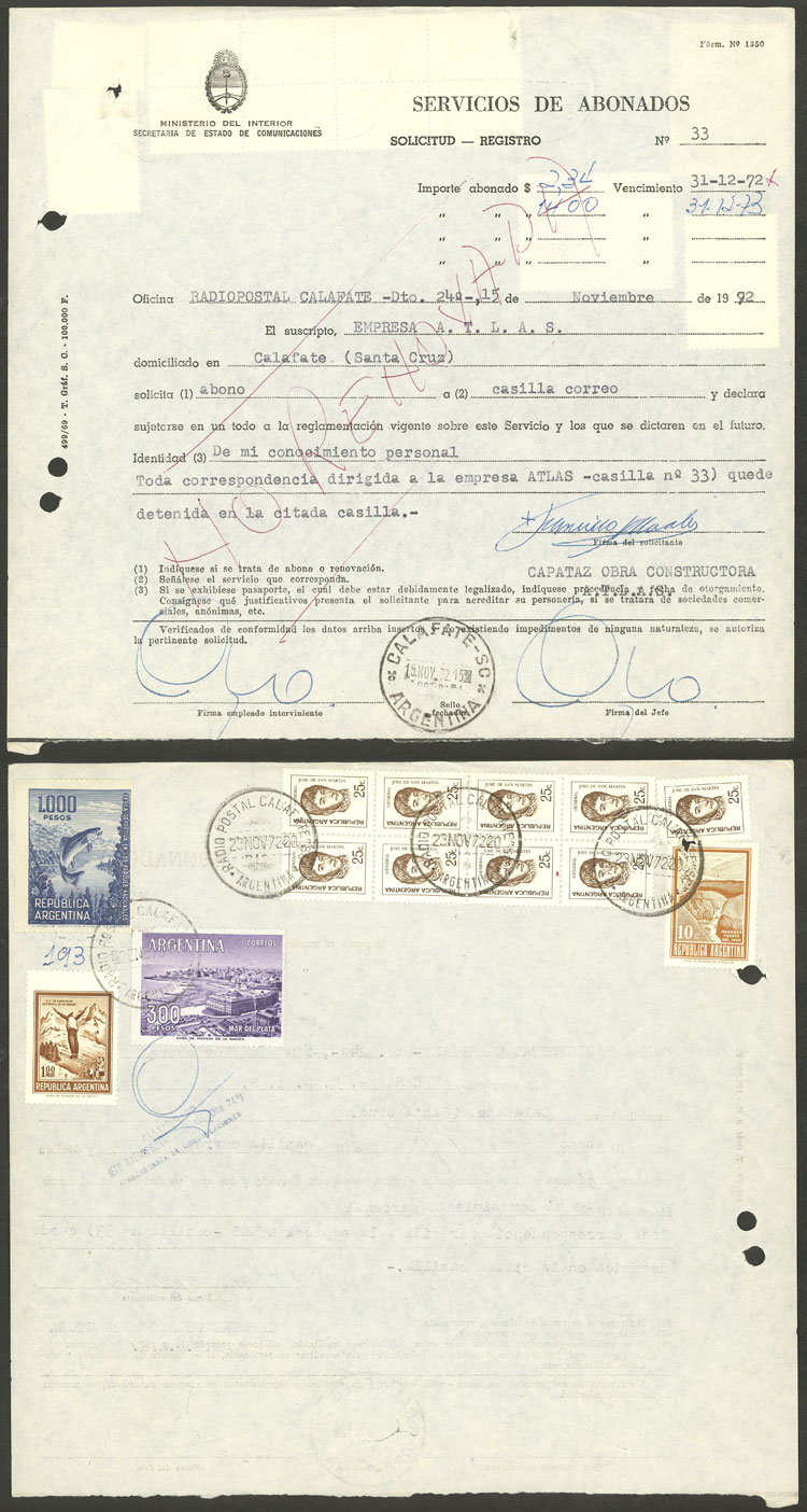 Lot 1184 - Argentina postal history - Guillermo Jalil - Philatino Auction # 2605 ARGENTINA: Very good selection of interesting lots with very low prices! Lot 1184 - Argentina postal history - Guillermo Jalil - Philatino Auction # 2605 ARGENTINA: Very good selection of interesting lots with very low prices!