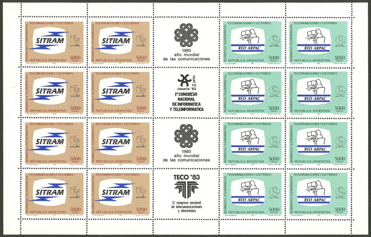 Lot 808 - Argentina general issues -  Guillermo Jalil - Philatino Auction # 2605 ARGENTINA: Very good selection of interesting lots with very low prices!