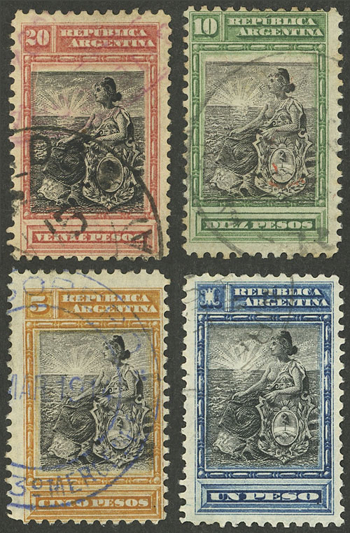 Lot 241 - Argentina general issues -  Guillermo Jalil - Philatino Auction # 2605 ARGENTINA: Very good selection of interesting lots with very low prices!