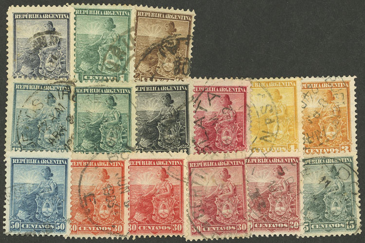 Lot 244 - Argentina general issues -  Guillermo Jalil - Philatino Auction # 2605 ARGENTINA: Very good selection of interesting lots with very low prices!