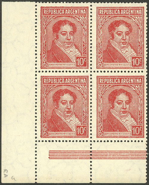 Lot 466 - Argentina general issues -  Guillermo Jalil - Philatino Auction # 2605 ARGENTINA: Very good selection of interesting lots with very low prices!