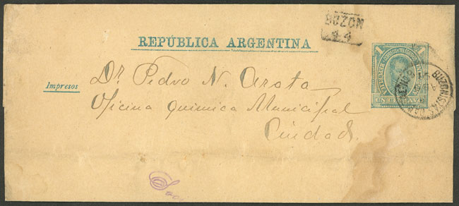 Lot 1094 - Argentina postal history - Guillermo Jalil - Philatino Auction # 2605 ARGENTINA: Very good selection of interesting lots with very low prices! Lot 1094 - Argentina postal history - Guillermo Jalil - Philatino Auction # 2605 ARGENTINA: Very good selection of interesting lots with very low prices!