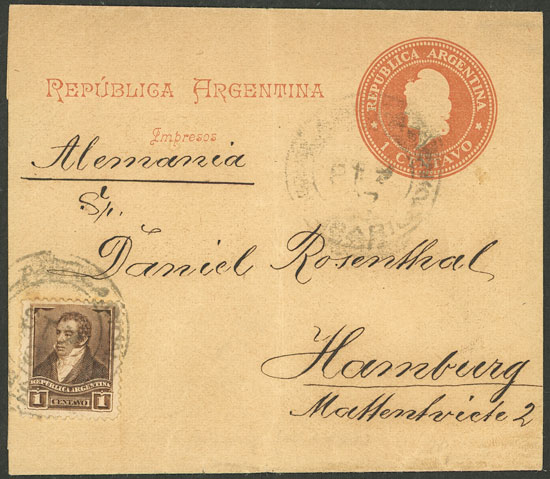 Lot 1102 - Argentina postal history -  Guillermo Jalil - Philatino Auction # 2605 ARGENTINA: Very good selection of interesting lots with very low prices!