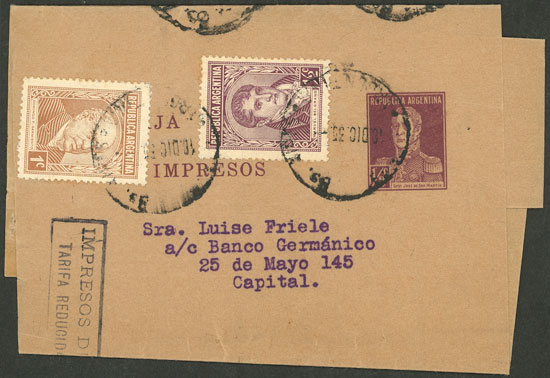 Lot 1148 - Argentina postal history - Guillermo Jalil - Philatino Auction # 2605 ARGENTINA: Very good selection of interesting lots with very low prices! Lot 1148 - Argentina postal history - Guillermo Jalil - Philatino Auction # 2605 ARGENTINA: Very good selection of interesting lots with very low prices!