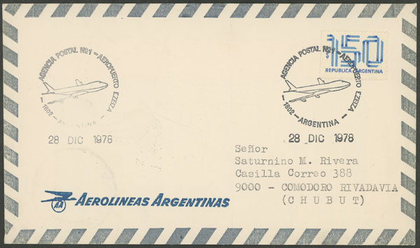Lot 1190 - Argentina postal history - Guillermo Jalil - Philatino Auction # 2605 ARGENTINA: Very good selection of interesting lots with very low prices! Lot 1190 - Argentina postal history - Guillermo Jalil - Philatino Auction # 2605 ARGENTINA: Very good selection of interesting lots with very low prices!
