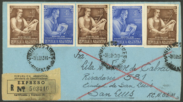 Lot 1165 - Argentina postal history - Guillermo Jalil - Philatino Auction # 2605 ARGENTINA: Very good selection of interesting lots with very low prices! Lot 1165 - Argentina postal history - Guillermo Jalil - Philatino Auction # 2605 ARGENTINA: Very good selection of interesting lots with very low prices!