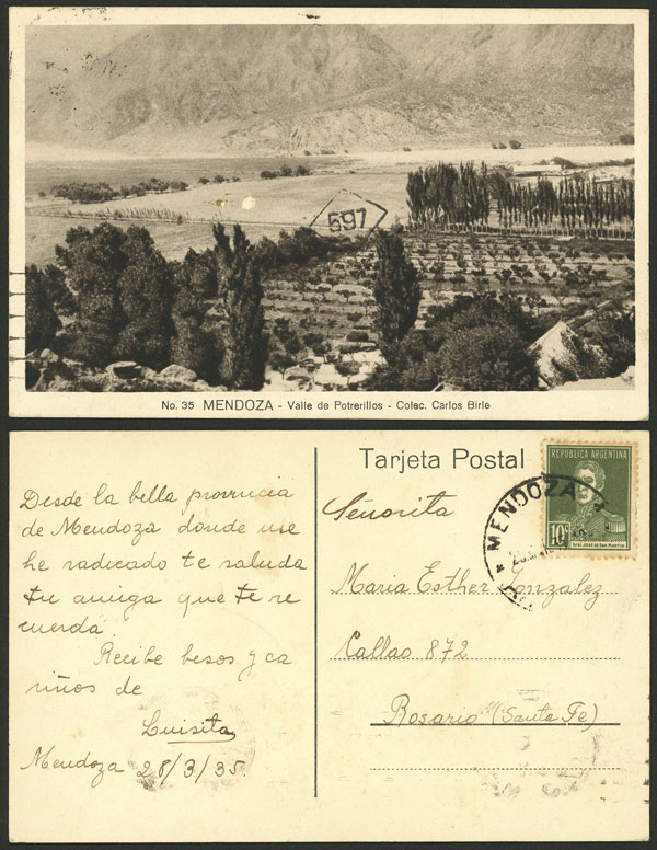 Lot 1219 - Argentina postcards - Guillermo Jalil - Philatino Auction # 2605 ARGENTINA: Very good selection of interesting lots with very low prices! Lot 1219 - Argentina postcards - Guillermo Jalil - Philatino Auction # 2605 ARGENTINA: Very good selection of interesting lots with very low prices!