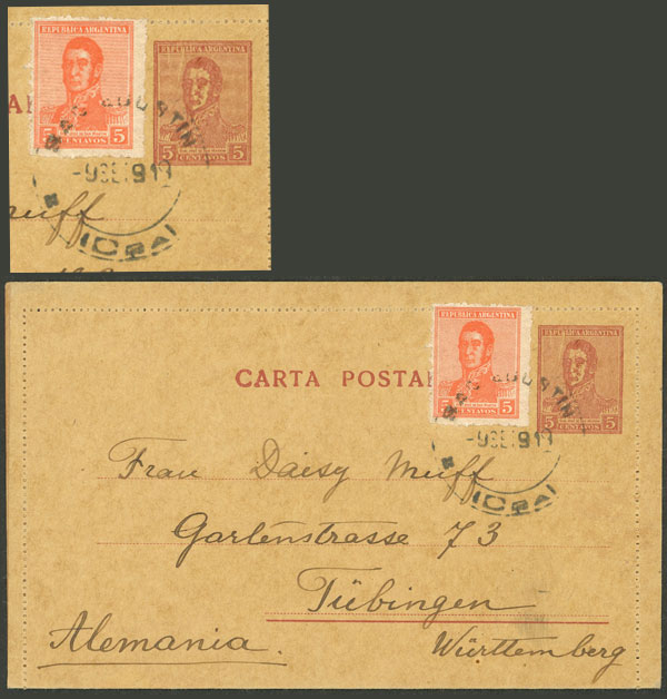 Lot 1126 - Argentina postal history - Guillermo Jalil - Philatino Auction # 2605 ARGENTINA: Very good selection of interesting lots with very low prices! Lot 1126 - Argentina postal history - Guillermo Jalil - Philatino Auction # 2605 ARGENTINA: Very good selection of interesting lots with very low prices!