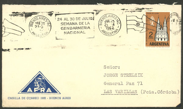 Lot 1173 - Argentina postal history - Guillermo Jalil - Philatino Auction # 2605 ARGENTINA: Very good selection of interesting lots with very low prices! Lot 1173 - Argentina postal history - Guillermo Jalil - Philatino Auction # 2605 ARGENTINA: Very good selection of interesting lots with very low prices!
