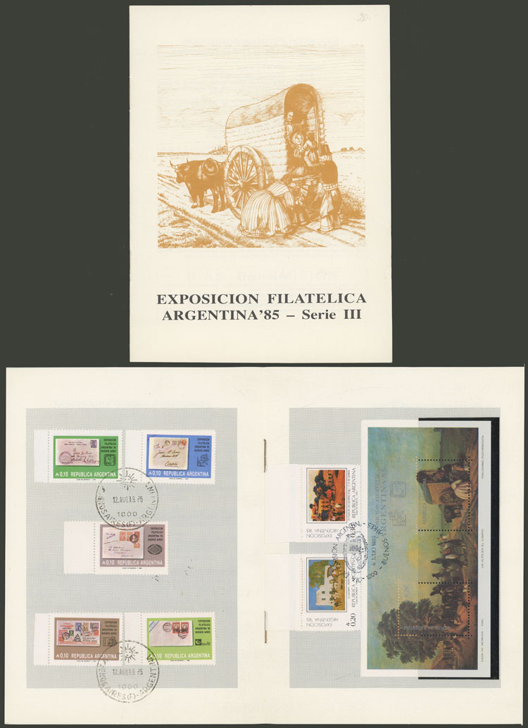 Lot 813 - Argentina general issues -  Guillermo Jalil - Philatino Auction # 2605 ARGENTINA: Very good selection of interesting lots with very low prices!