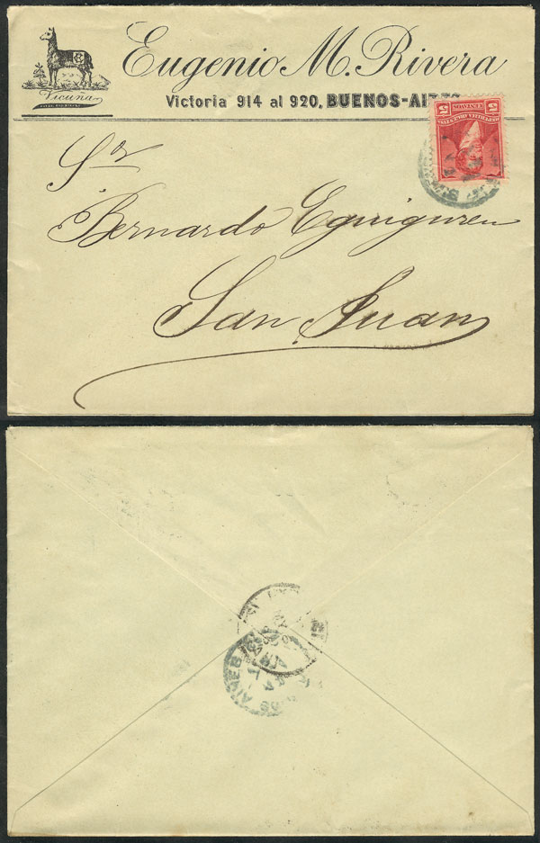 Lot 1099 - Argentina postal history - Guillermo Jalil - Philatino Auction # 2605 ARGENTINA: Very good selection of interesting lots with very low prices! Lot 1099 - Argentina postal history - Guillermo Jalil - Philatino Auction # 2605 ARGENTINA: Very good selection of interesting lots with very low prices!