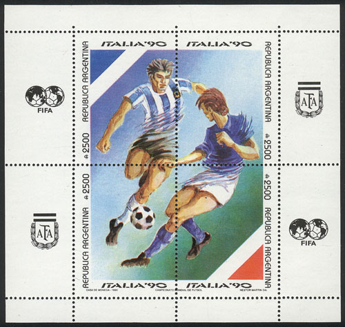 Lot 948 - Argentina souvenir sheets -  Guillermo Jalil - Philatino Auction # 2605 ARGENTINA: Very good selection of interesting lots with very low prices!