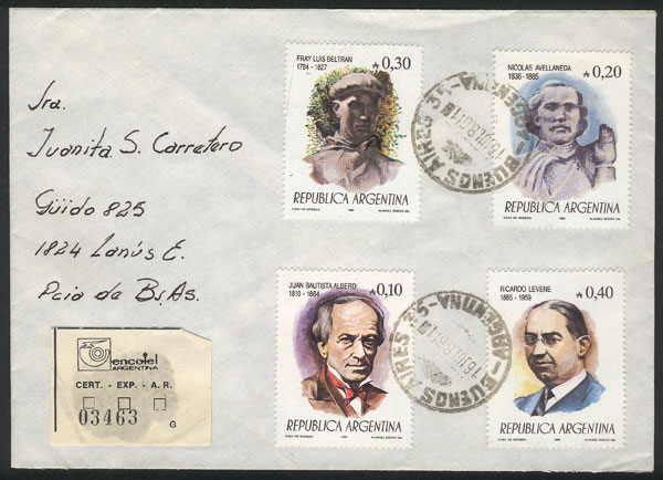 Lot 814 - Argentina general issues -  Guillermo Jalil - Philatino Auction # 2605 ARGENTINA: Very good selection of interesting lots with very low prices!