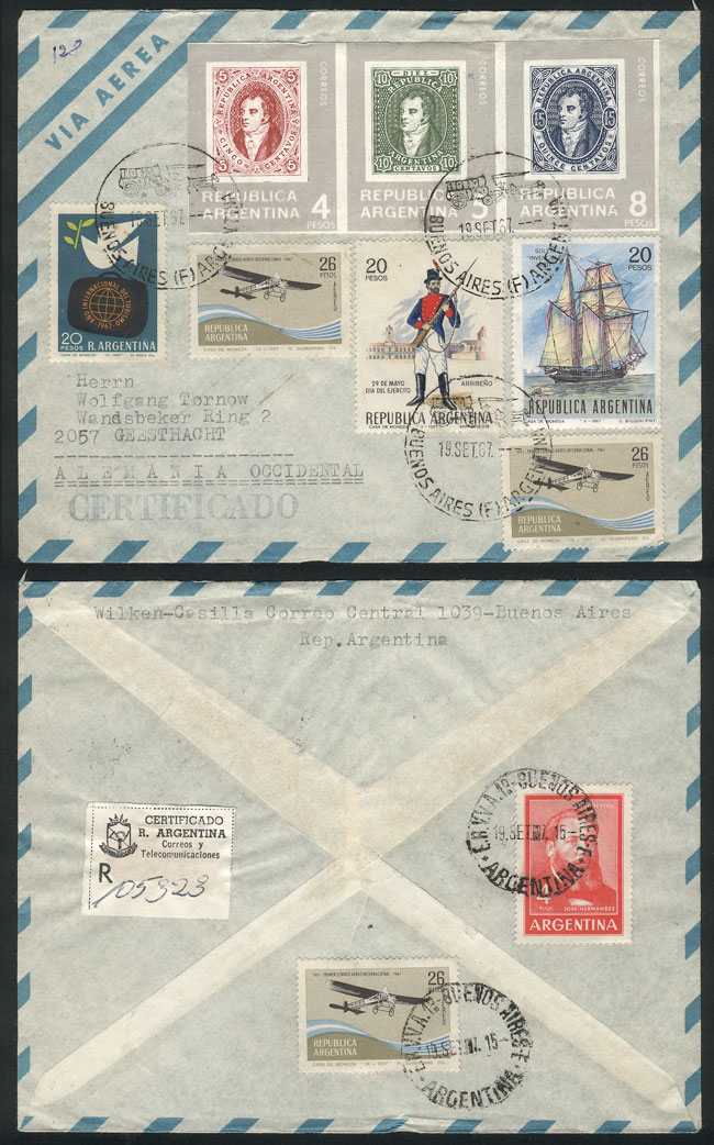 Lot 1180 - Argentina postal history - Guillermo Jalil - Philatino Auction # 2605 ARGENTINA: Very good selection of interesting lots with very low prices! Lot 1180 - Argentina postal history - Guillermo Jalil - Philatino Auction # 2605 ARGENTINA: Very good selection of interesting lots with very low prices!