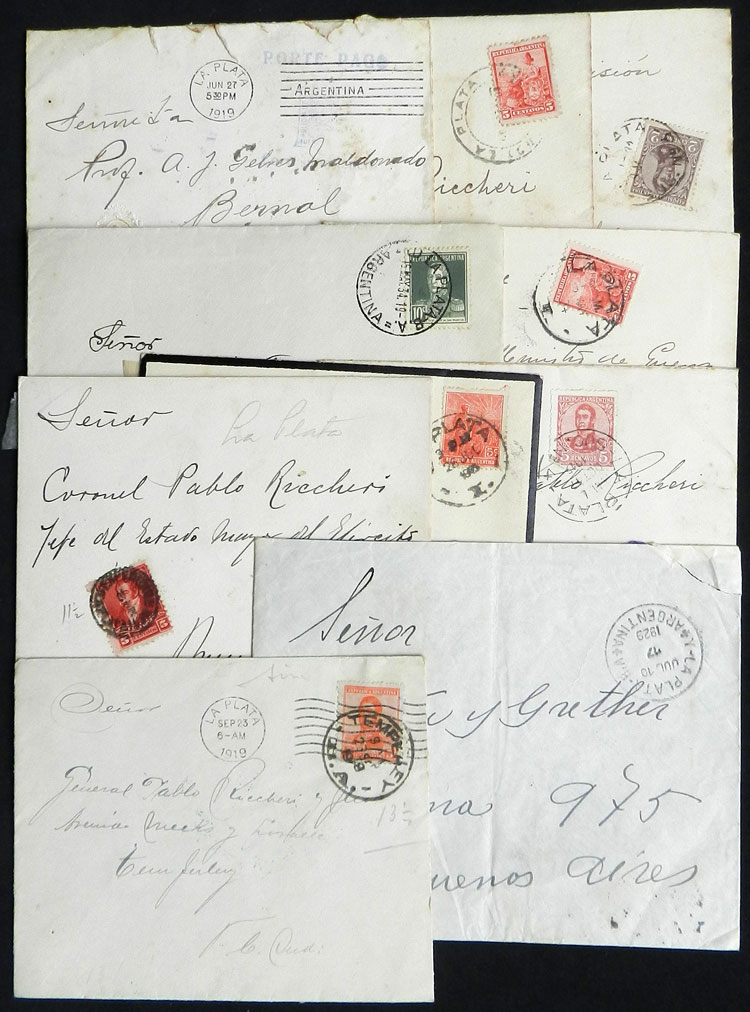 Lot 1110 - Argentina postal history -  Guillermo Jalil - Philatino Auction # 2605 ARGENTINA: Very good selection of interesting lots with very low prices!