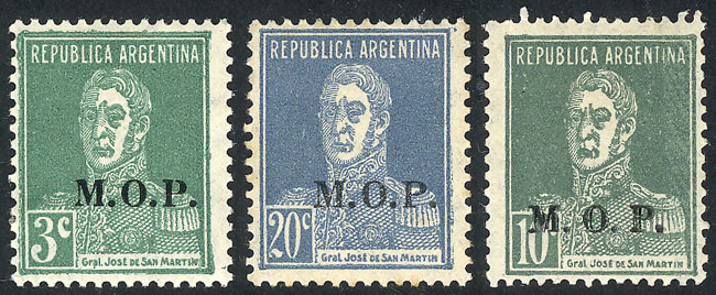 Lot 981 - Argentina official stamps -  Guillermo Jalil - Philatino Auction # 2605 ARGENTINA: Very good selection of interesting lots with very low prices!