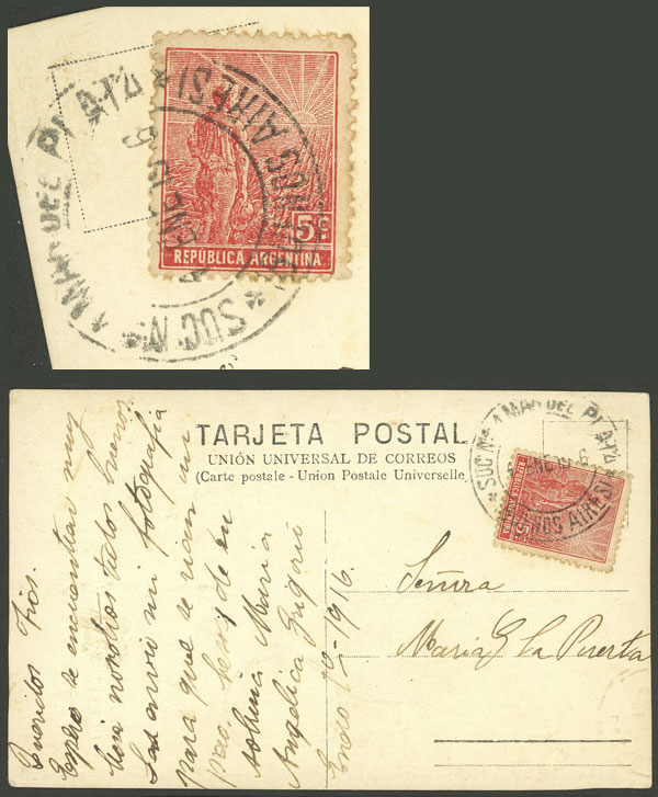 Lot 1232 - Argentina postal history -  Guillermo Jalil - Philatino Auction # 2608 ARGENTINA: General auction including rarities, varieties and much more!
