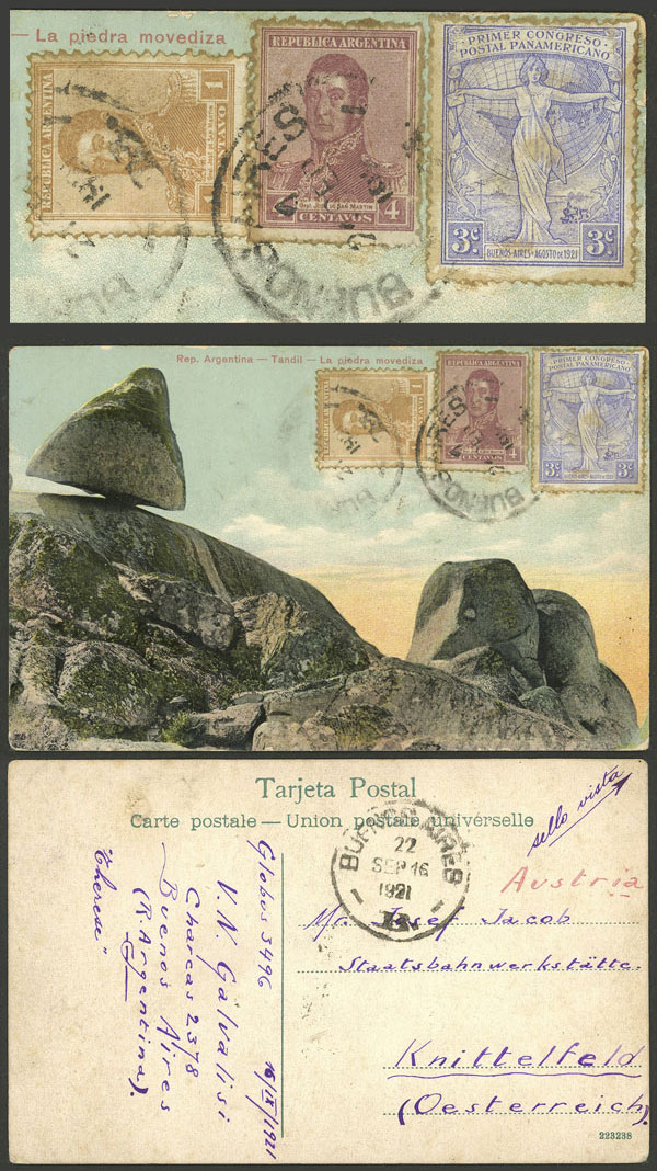 Lot 1234 - Argentina postal history -  Guillermo Jalil - Philatino Auction # 2608 ARGENTINA: General auction including rarities, varieties and much more!