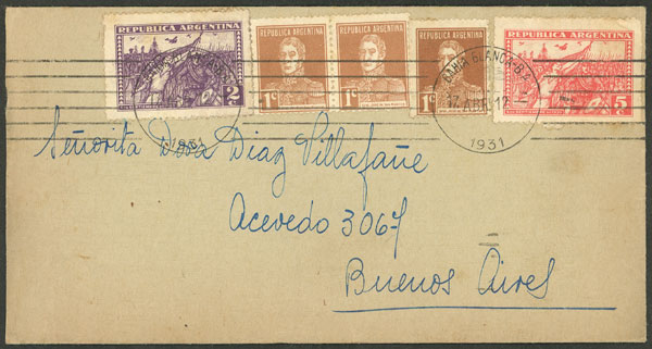Lot 1225 - Argentina postal history -  Guillermo Jalil - Philatino Auction # 2608 ARGENTINA: General auction including rarities, varieties and much more!
