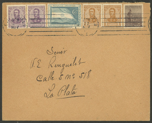 Lot 1226 - Argentina postal history -  Guillermo Jalil - Philatino Auction # 2608 ARGENTINA: General auction including rarities, varieties and much more!