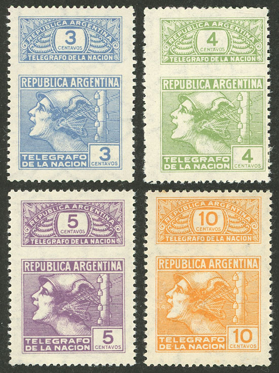 Lot 1116 - Argentina telegraph stamps - Guillermo Jalil - Philatino Auction # 2608 ARGENTINA: General auction including rarities, varieties and much more! Lot 1116 - Argentina telegraph stamps - Guillermo Jalil - Philatino Auction # 2608 ARGENTINA: General auction including rarities, varieties and much more!
