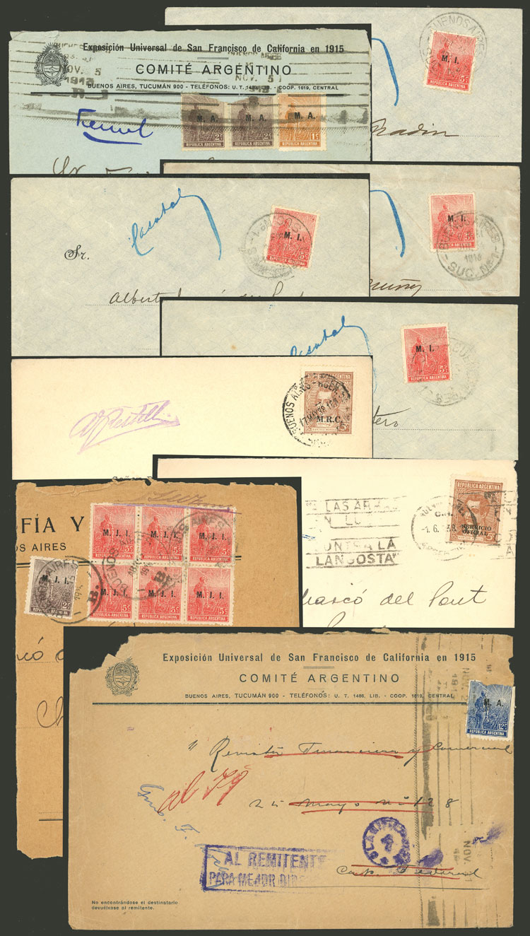 Lot 1103 - Argentina official stamps - postal history - Guillermo Jalil - Philatino Auction # 2608 ARGENTINA: General auction including rarities, varieties and much more! Lot 1103 - Argentina official stamps - postal history - Guillermo Jalil - Philatino Auction # 2608 ARGENTINA: General auction including rarities, varieties and much more!