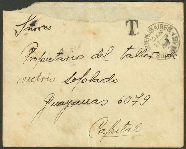 Lot 1231 - Argentina postal history -  Guillermo Jalil - Philatino Auction # 2608 ARGENTINA: General auction including rarities, varieties and much more!