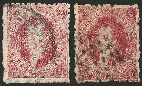 Lot 45 - Argentina rivadavia -  Guillermo Jalil - Philatino Auction # 2610 ARGENTINA: Selection of 