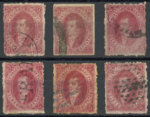Lot 49 - Argentina rivadavia -  Guillermo Jalil - Philatino Auction # 2610 ARGENTINA: Selection of 