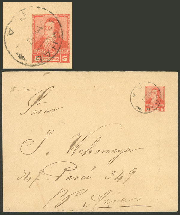 Lot 1025 - Argentina postal history -  Guillermo Jalil - Philatino Auction # 2612 ARGENTINA: General auction with very low starts!