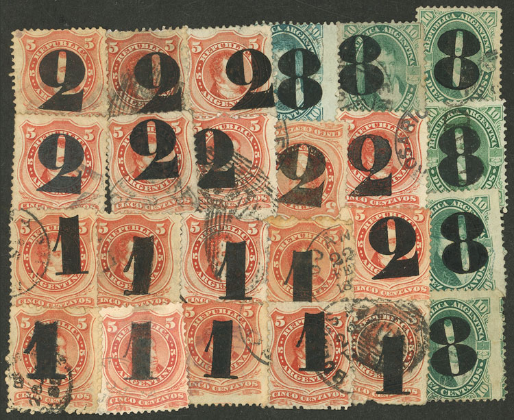 Lot 1053 - Argentina Lots and Collections -  Guillermo Jalil - Philatino Auction # 2612 ARGENTINA: General auction with very low starts!