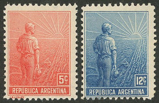 Lot 308 - Argentina general issues -  Guillermo Jalil - Philatino Auction # 2612 ARGENTINA: General auction with very low starts!