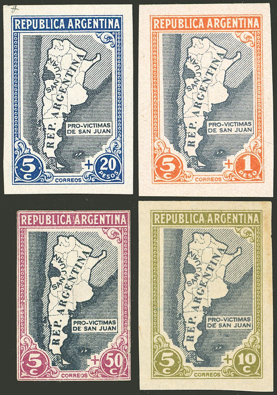 Lot 594 - Argentina general issues -  Guillermo Jalil - Philatino Auction # 2612 ARGENTINA: General auction with very low starts!