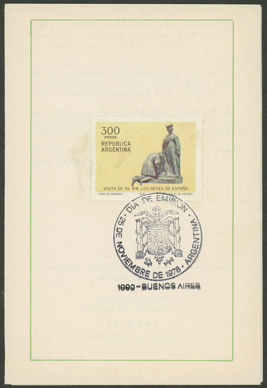 Lot 806 - Argentina general issues - Guillermo Jalil - Philatino Auction # 2612 ARGENTINA: General auction with very low starts! Lot 806 - Argentina general issues - Guillermo Jalil - Philatino Auction # 2612 ARGENTINA: General auction with very low starts!
