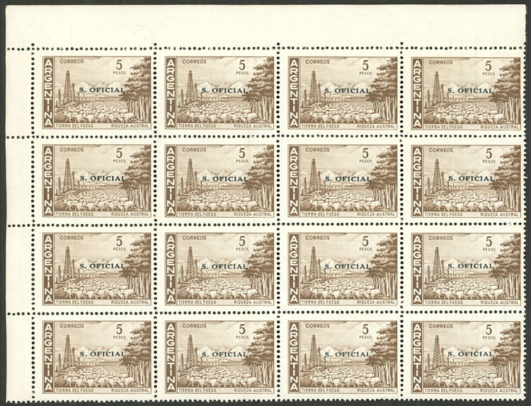 Lot 1000 - Argentina official stamps -  Guillermo Jalil - Philatino Auction # 2612 ARGENTINA: General auction with very low starts!