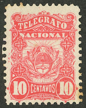 Lot 1003 - Argentina telegraph stamps -  Guillermo Jalil - Philatino Auction # 2612 ARGENTINA: General auction with very low starts!