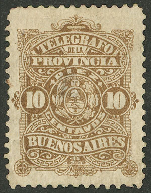Lot 1011 - Argentina telegraph stamps -  Guillermo Jalil - Philatino Auction # 2612 ARGENTINA: General auction with very low starts!