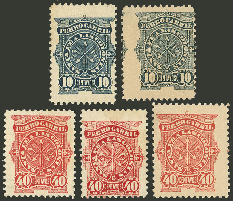 Lot 1015 - Argentina telegraph stamps -  Guillermo Jalil - Philatino Auction # 2612 ARGENTINA: General auction with very low starts!