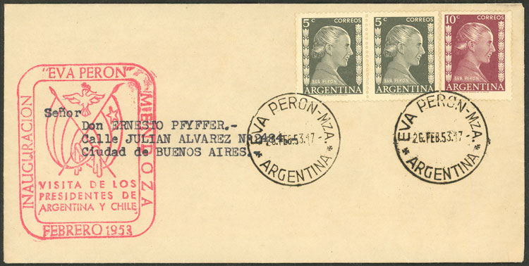 Lot 1037 - Argentina postal history -  Guillermo Jalil - Philatino Auction # 2612 ARGENTINA: General auction with very low starts!