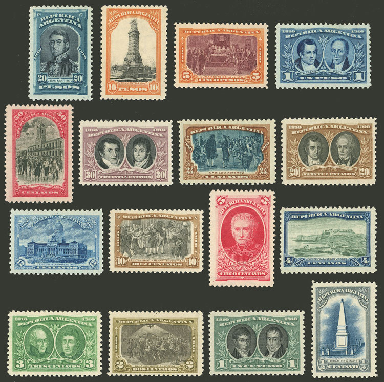 Lot 304 - Argentina general issues -  Guillermo Jalil - Philatino Auction # 2612 ARGENTINA: General auction with very low starts!