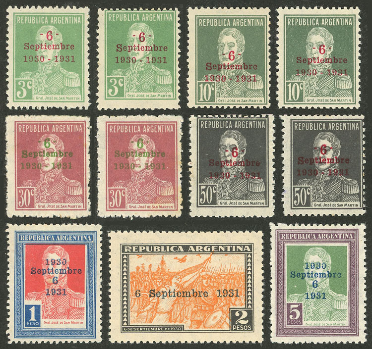Lot 434 - Argentina general issues -  Guillermo Jalil - Philatino Auction # 2612 ARGENTINA: General auction with very low starts!