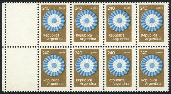 Lot 679 - Argentina general issues -  Guillermo Jalil - Philatino Auction # 2615 ARGENTINA: Spectacular auction with material from all periods, including many rarities!
