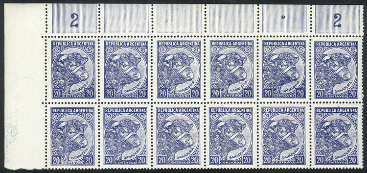 Lot 296 - Argentina general issues -  Guillermo Jalil - Philatino Auction # 2615 ARGENTINA: Spectacular auction with material from all periods, including many rarities!