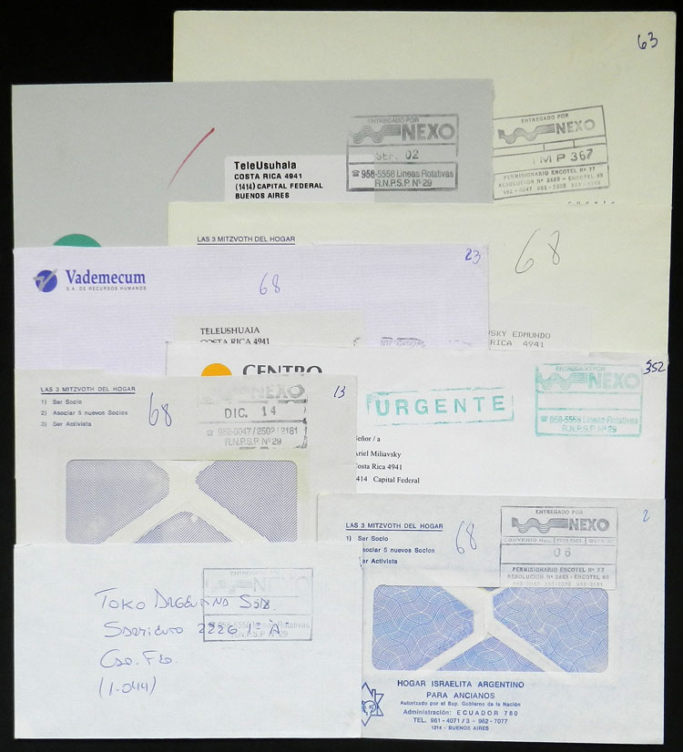 Lot 888 - Argentina private posts -  Guillermo Jalil - Philatino Auction # 2615 ARGENTINA: Spectacular auction with material from all periods, including many rarities!