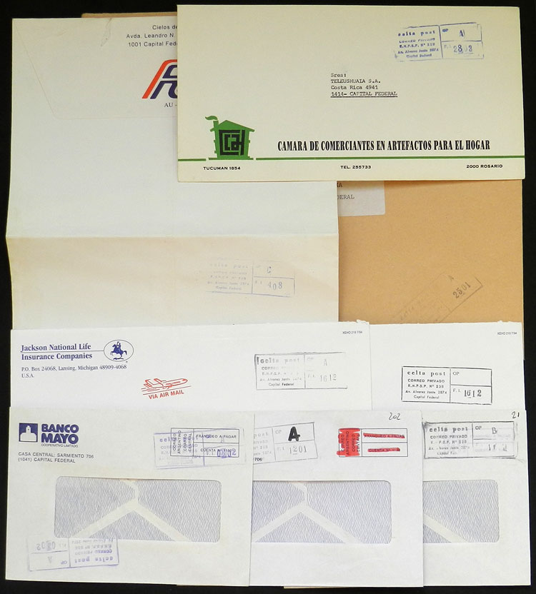 Lot 875 - Argentina private posts -  Guillermo Jalil - Philatino Auction # 2615 ARGENTINA: Spectacular auction with material from all periods, including many rarities!
