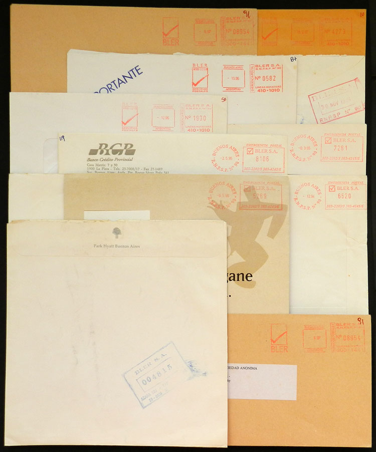 Lot 872 - Argentina private posts -  Guillermo Jalil - Philatino Auction # 2615 ARGENTINA: Spectacular auction with material from all periods, including many rarities!