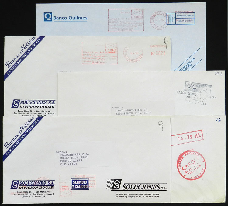 Lot 873 - Argentina private posts -  Guillermo Jalil - Philatino Auction # 2615 ARGENTINA: Spectacular auction with material from all periods, including many rarities!