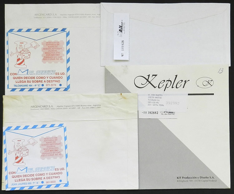 Lot 883 - Argentina private posts -  Guillermo Jalil - Philatino Auction # 2615 ARGENTINA: Spectacular auction with material from all periods, including many rarities!